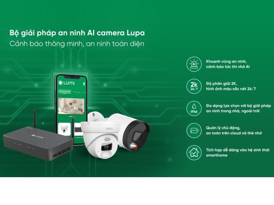 5 ưu điểm vượt trội của bộ giải pháp an ninh AI Camera Lupa