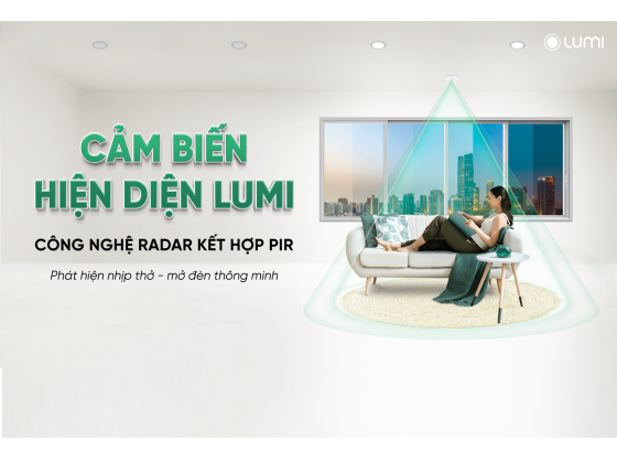 Cảm biến hiện diện Lumi – Phát hiện nhịp thở, mở đèn thông minh nhờ công nghệ Radar và PIR