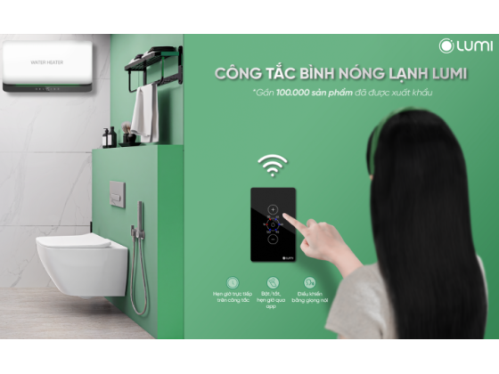 Công tắc bình nóng lạnh Lumi – Bật/tắt, hẹn giờ thiết bị đa phương thức, thống kê điện năng tiêu thụ